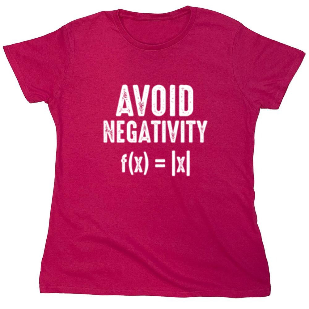 Funny T-Shirts design "Avoid Negativity f(x)=|x| - Womens"