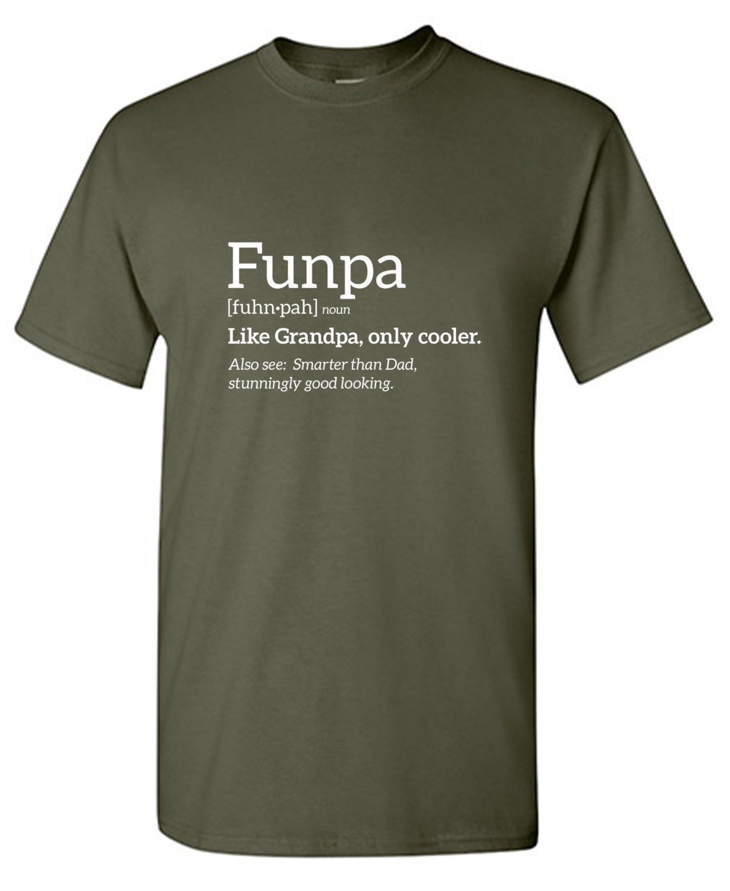 Funny T-Shirts design "Funpa Like Grandpa Only Cooler"