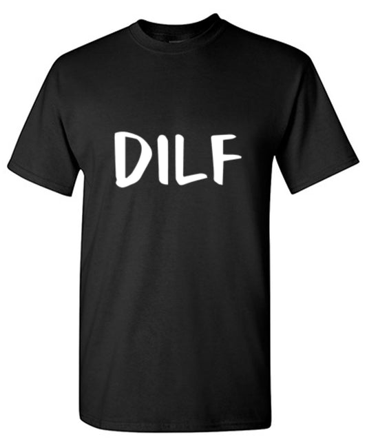Funny T-Shirts design "DILF"
