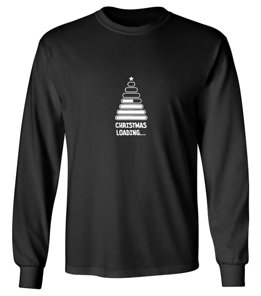 Funny T-Shirts design "Christmas Loading… T-Shirt - Long Sleeve"