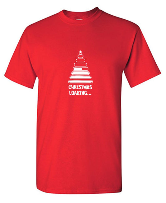 Funny T-Shirts design "Christmas Loading… T-Shirt"
