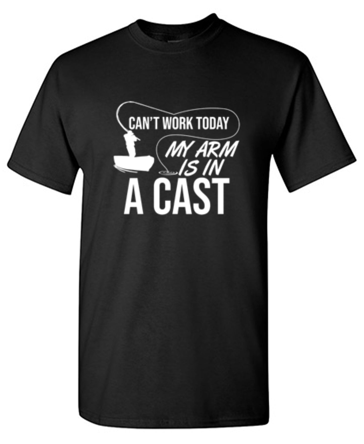 Funny T-Shirts design "Can't Work Today My Arm Is In A Cast"