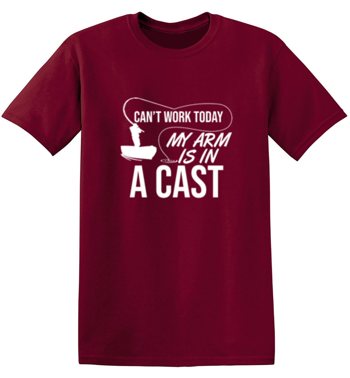 Funny T-Shirts design "Can't Work Today My Arm Is In A Cast"
