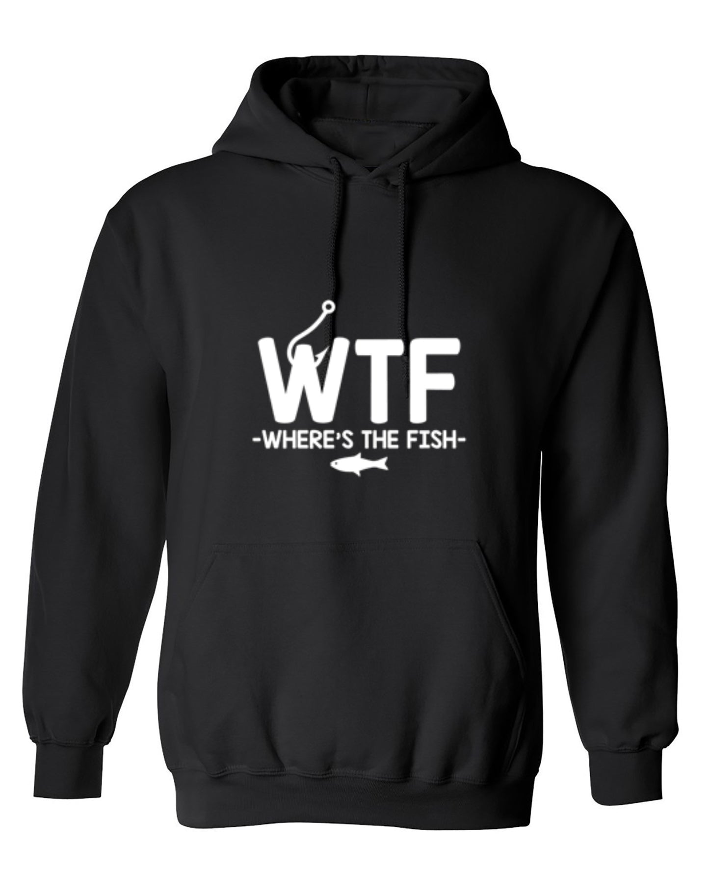 Funny T-Shirts design "WTF - Where's The Fish T-Shirt - Hoodie"