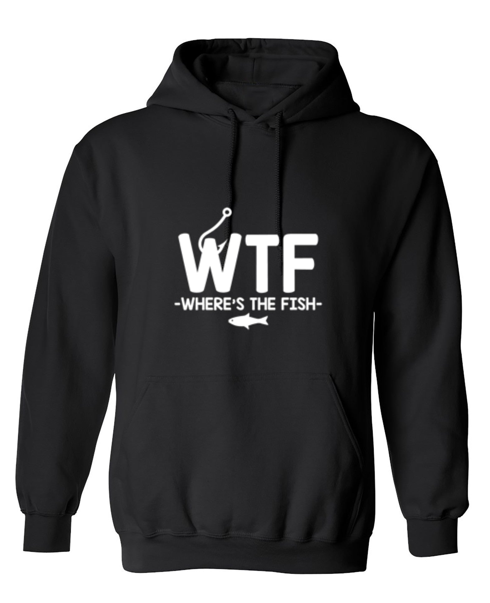 Funny T-Shirts design "WTF - Where's The Fish T-Shirt - Hoodie"