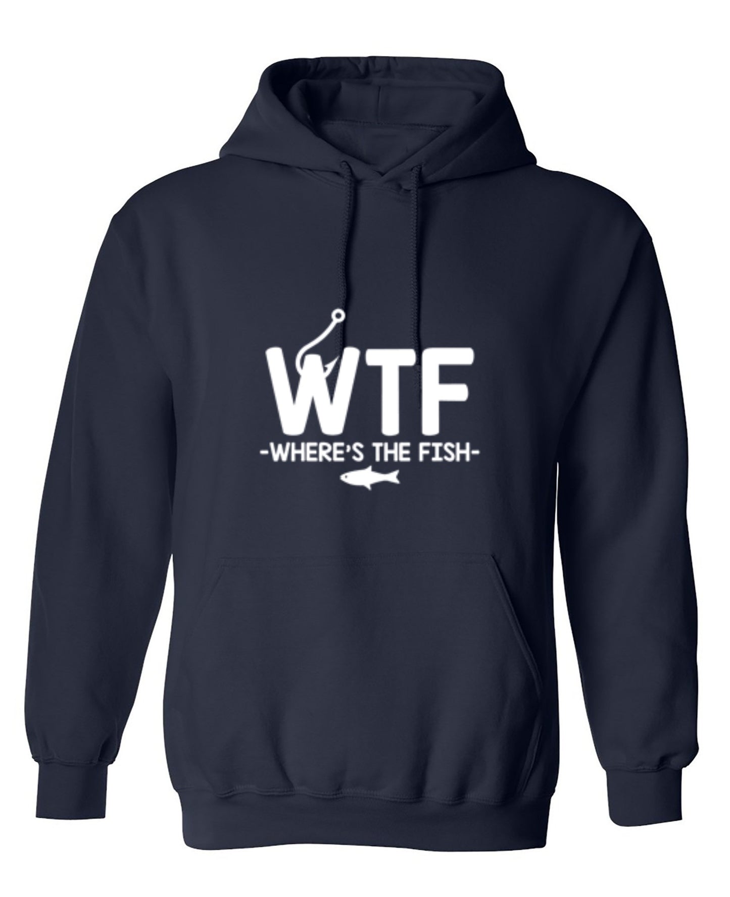 Funny T-Shirts design "WTF - Where's The Fish T-Shirt - Hoodie"