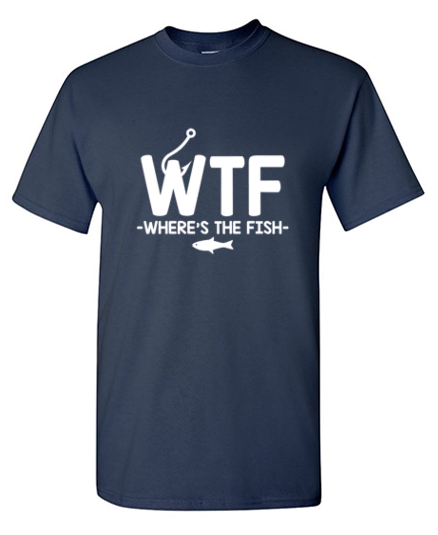 Funny T-Shirts design "WTF - Where's The Fish T-Shirt - Youth"