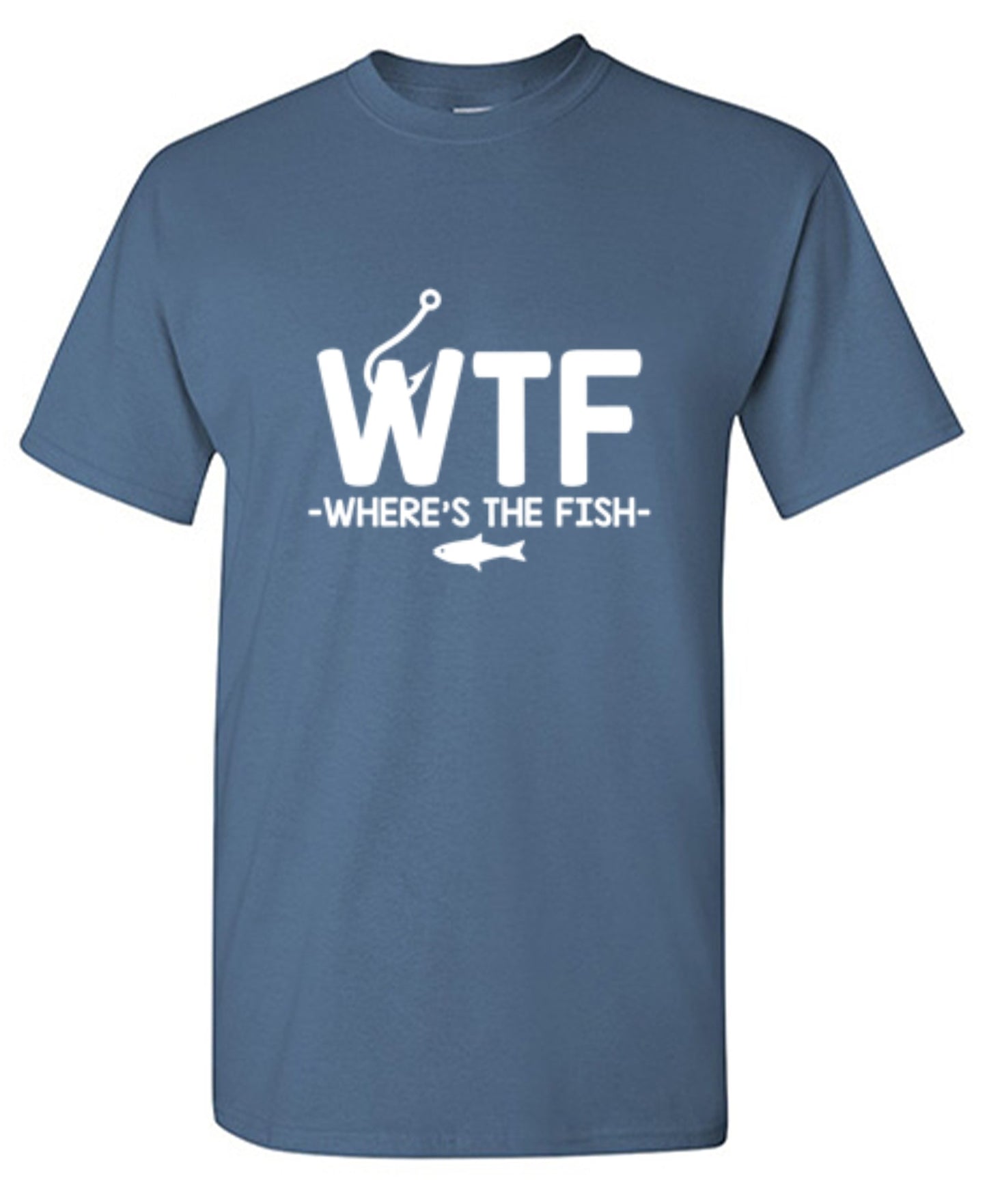 Funny T-Shirts design "WTF - Where's The Fish T-Shirt - Youth"
