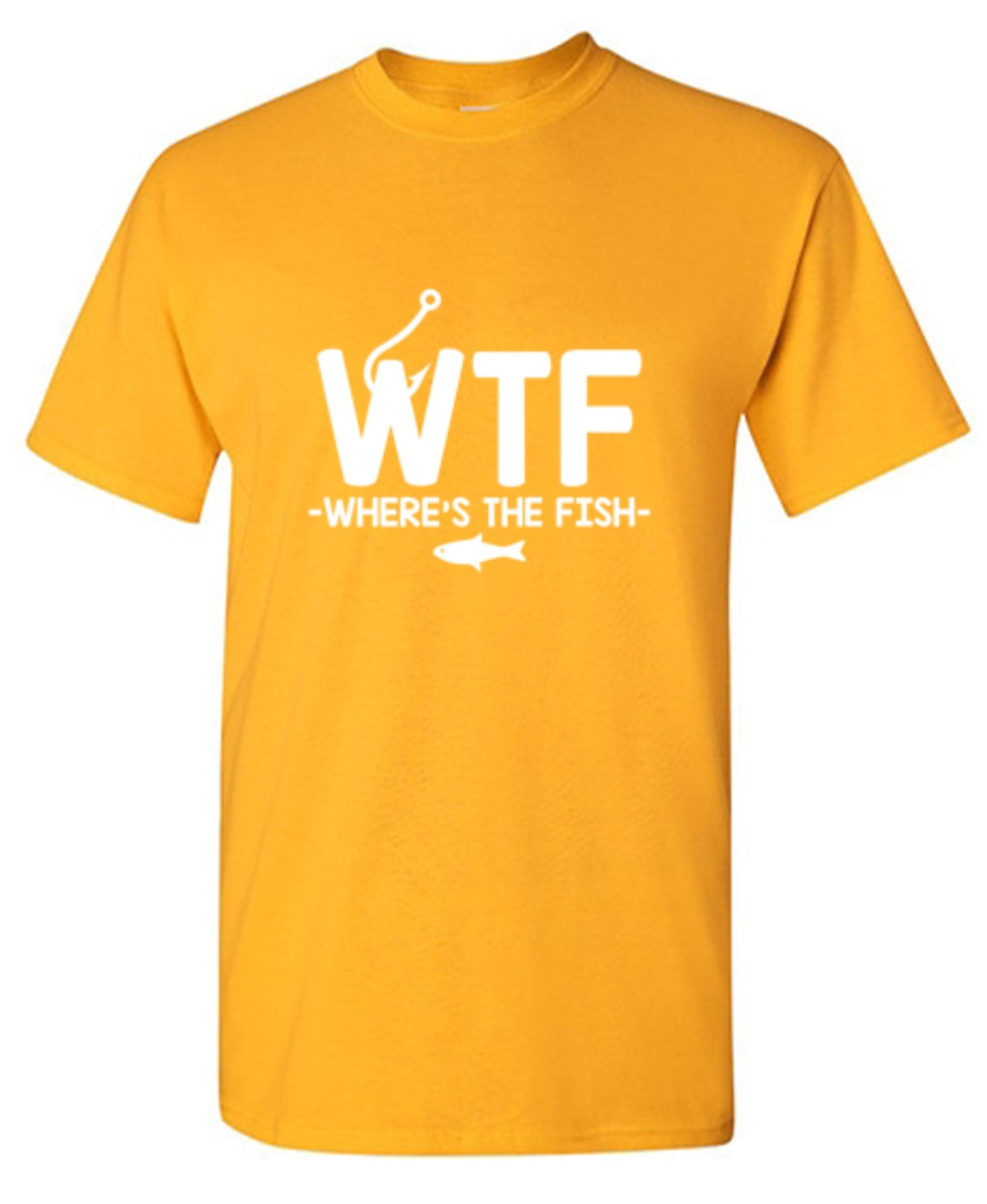 Funny T-Shirts design "WTF - Where's The Fish T-Shirt - Youth"