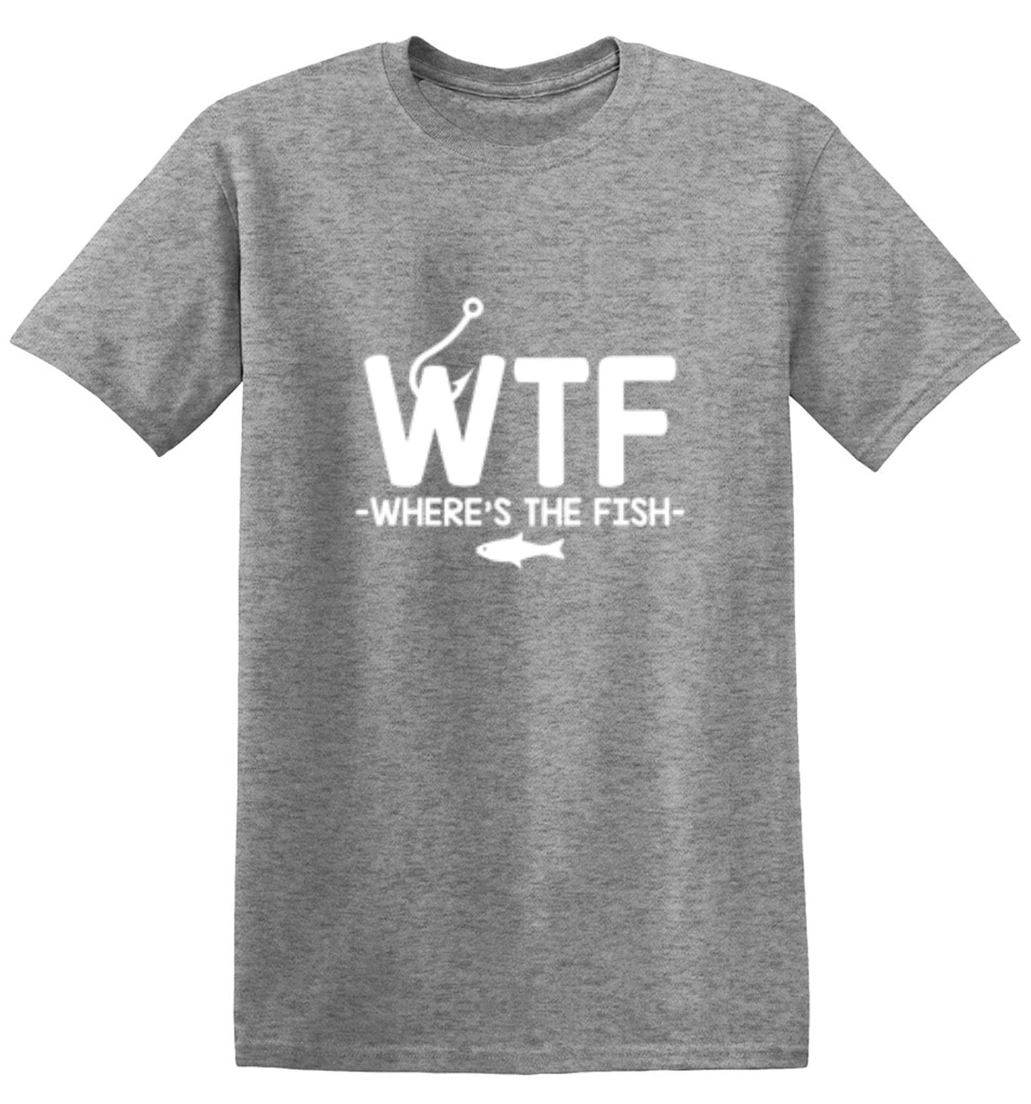 Funny T-Shirts design "WTF - Where's The Fish T-Shirt - Youth"