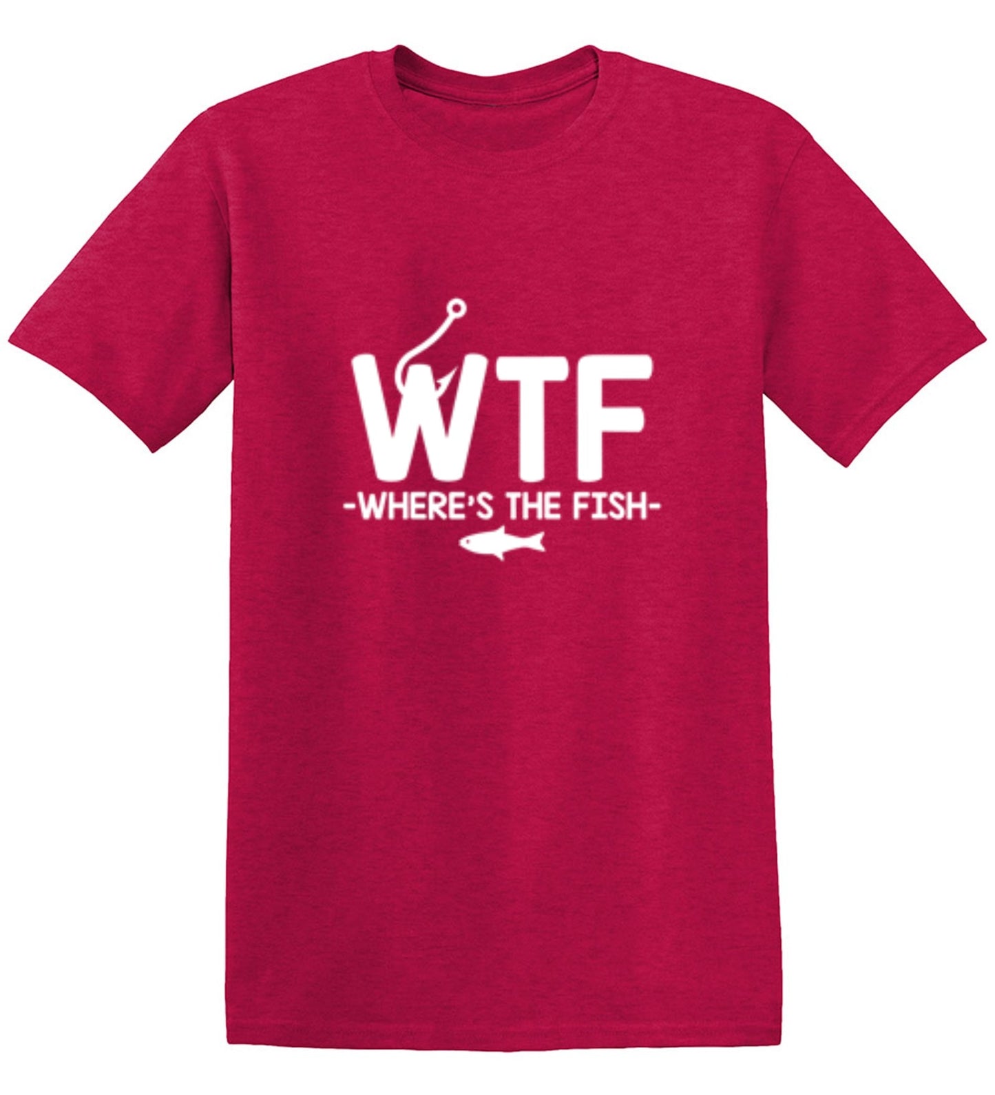 Funny T-Shirts design "WTF - Where's The Fish T-Shirt - Tall Tee"