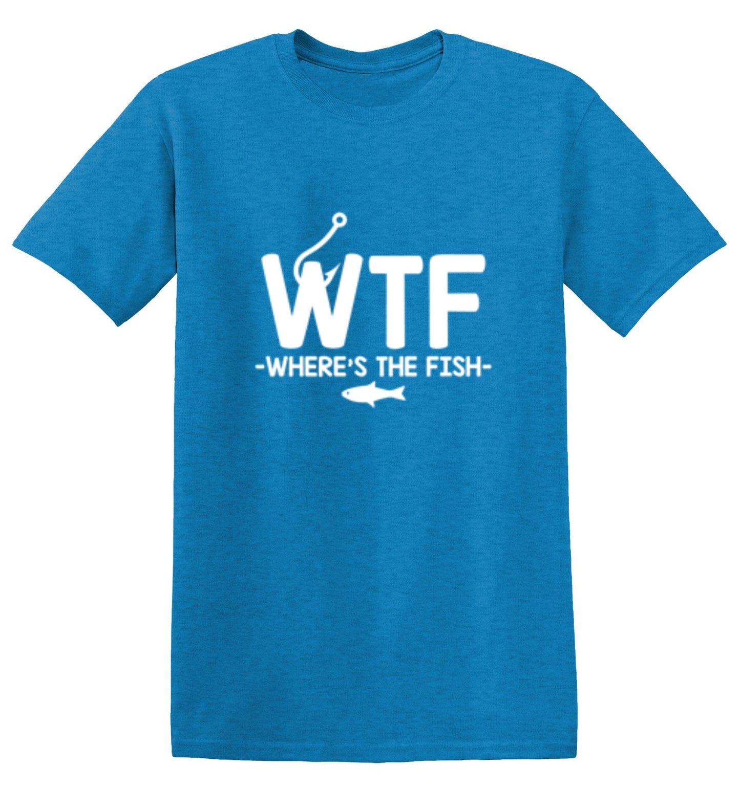 Funny T-Shirts design "WTF - Where's The Fish T-Shirt - Tall Tee"