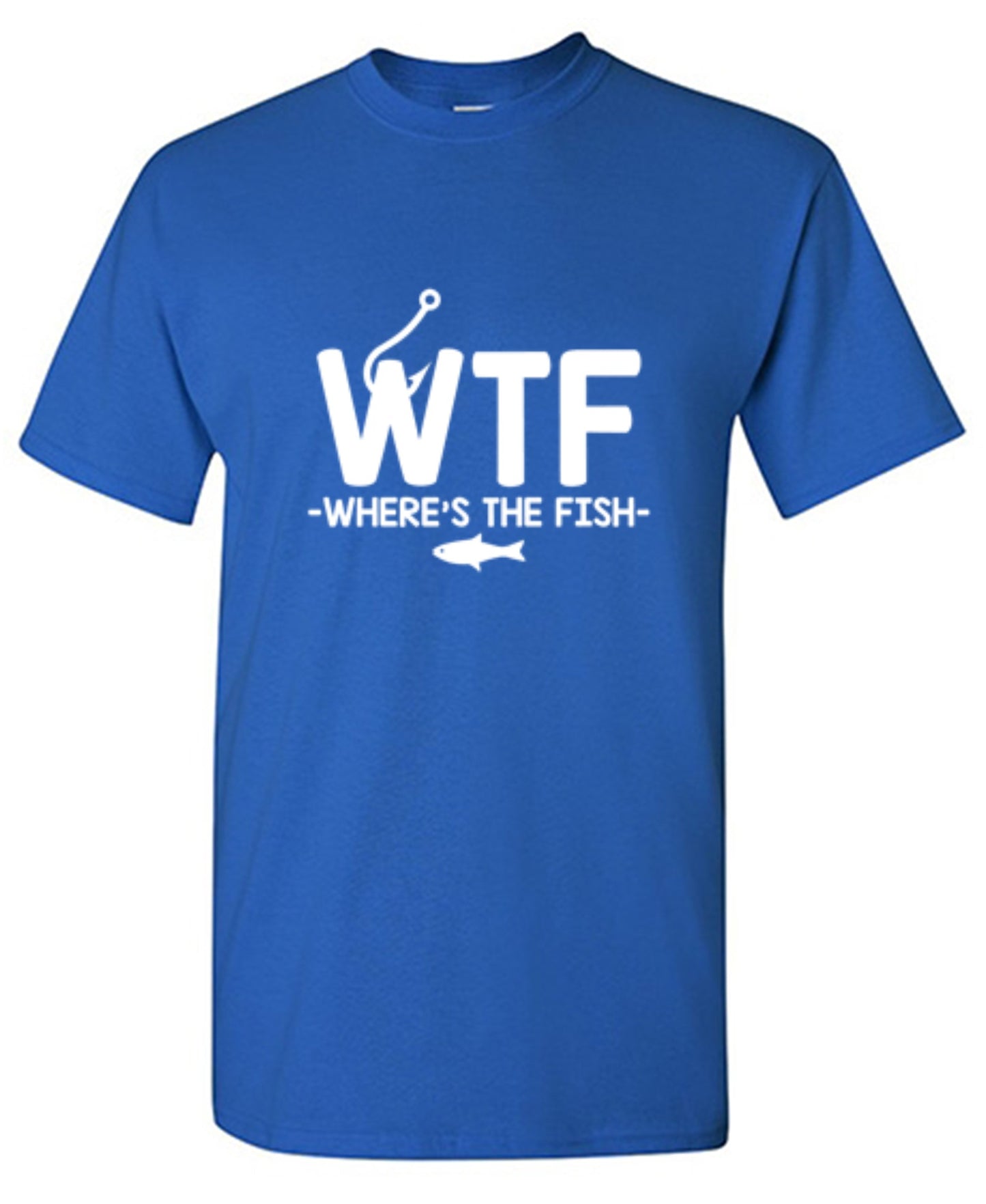 Funny T-Shirts design "WTF - Where's The Fish T-Shirt"