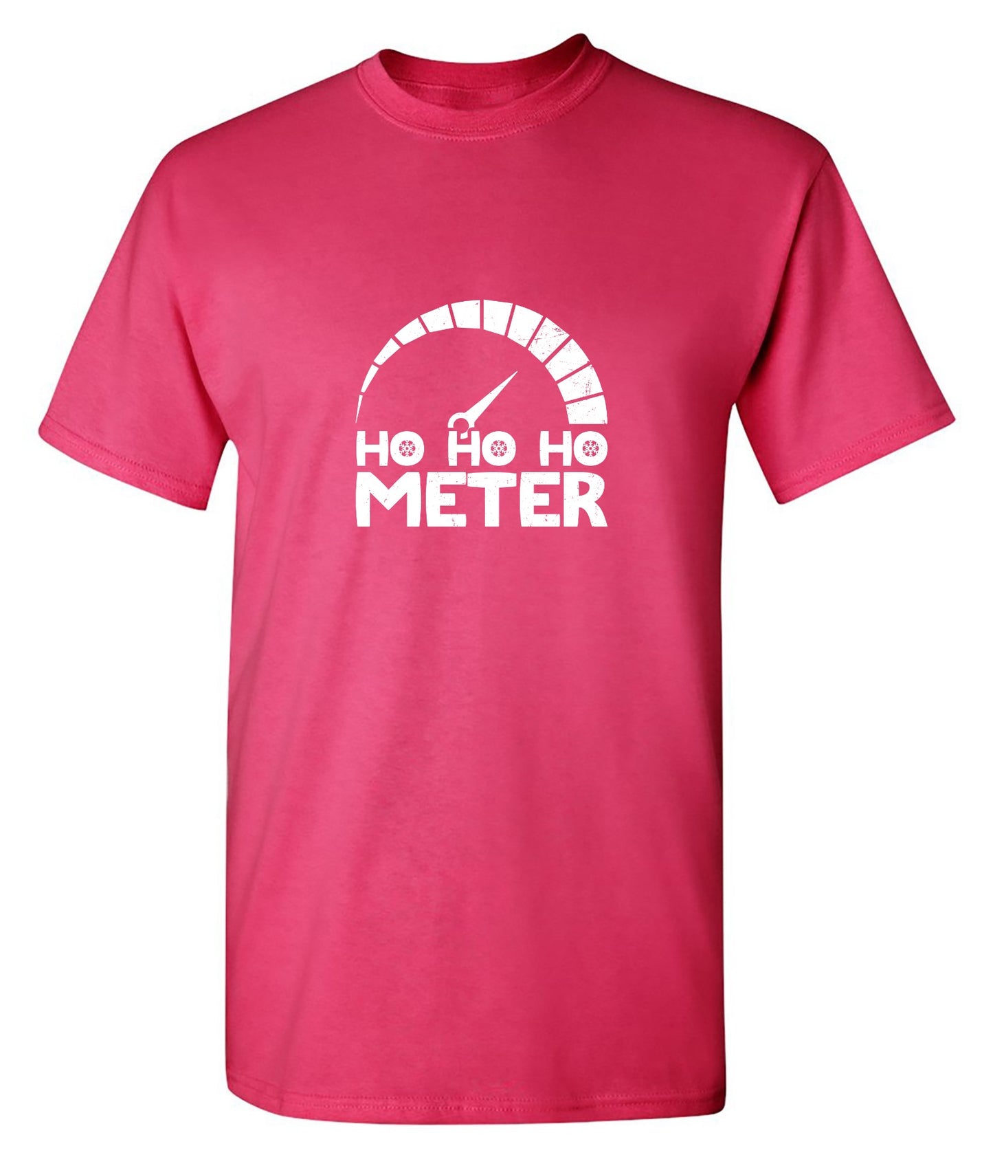 Funny T-Shirts design "Ho, Ho, Ho Meter Christmas Tee"
