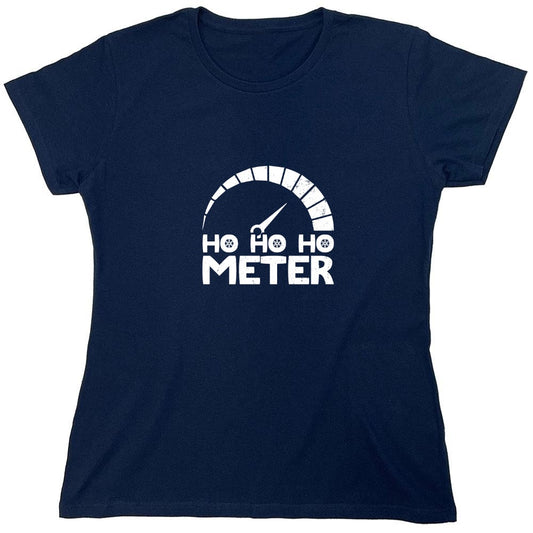Funny T-Shirts design "Ho, Ho, Ho Meter T-Shirt - Womens"