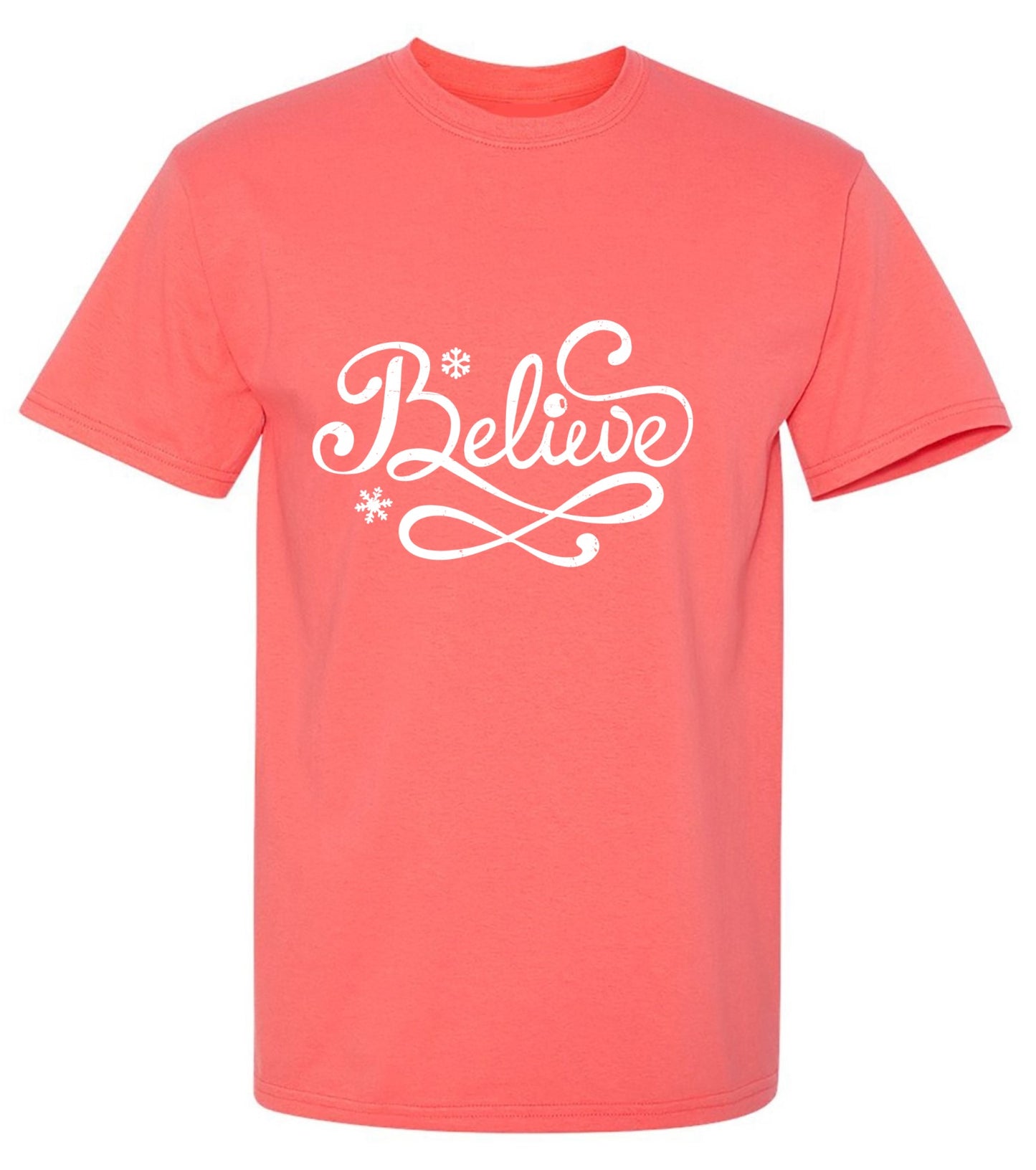 Funny T-Shirts design "Believe Christmas Trendy T Shirt"