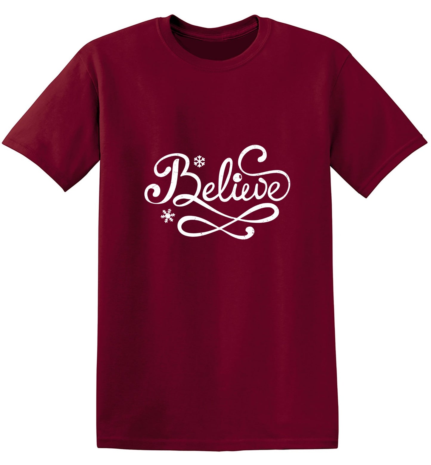 Funny T-Shirts design "Believe Christmas Trendy T Shirt"