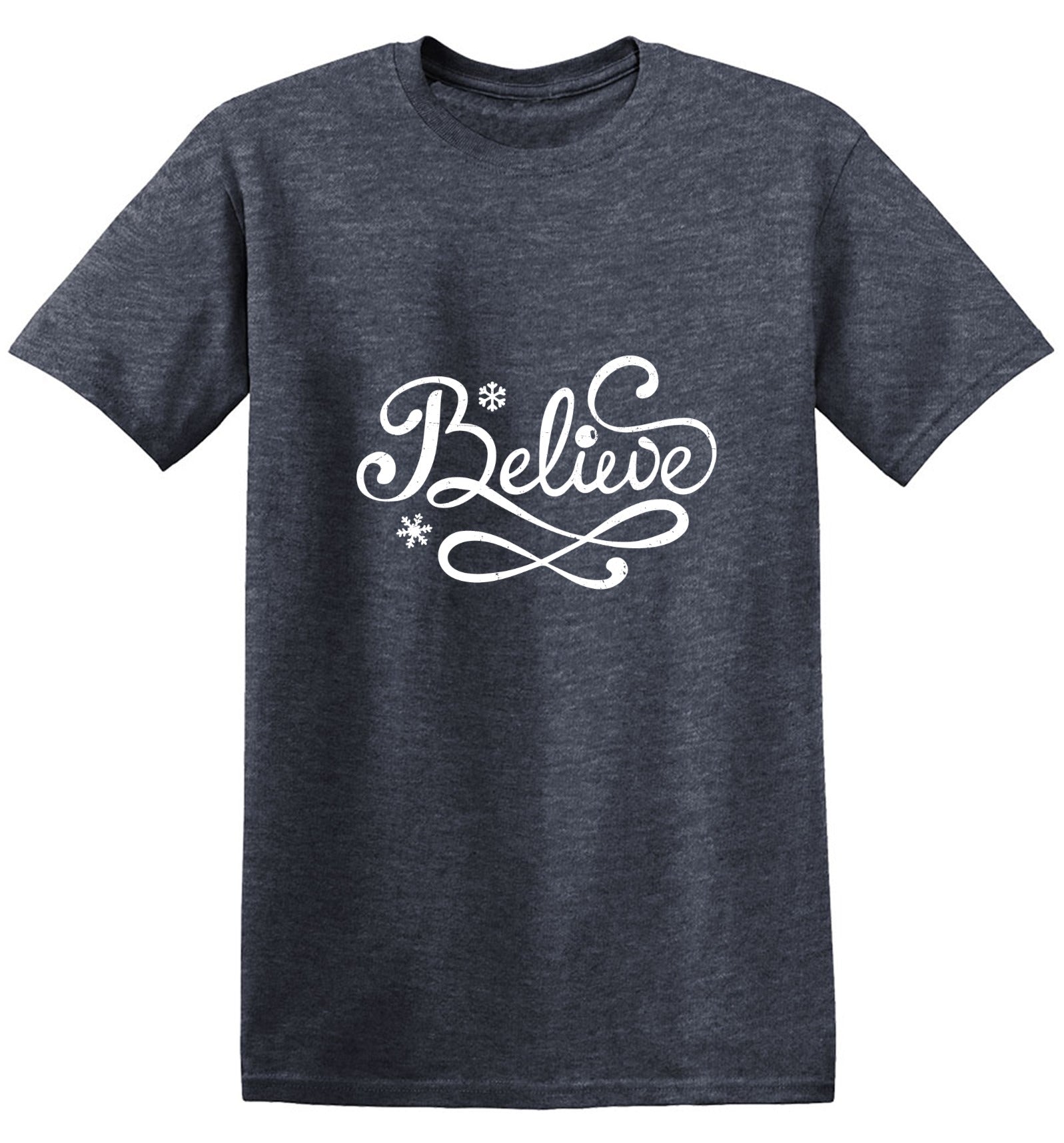 Funny T-Shirts design "Believe Christmas Trendy T Shirt"