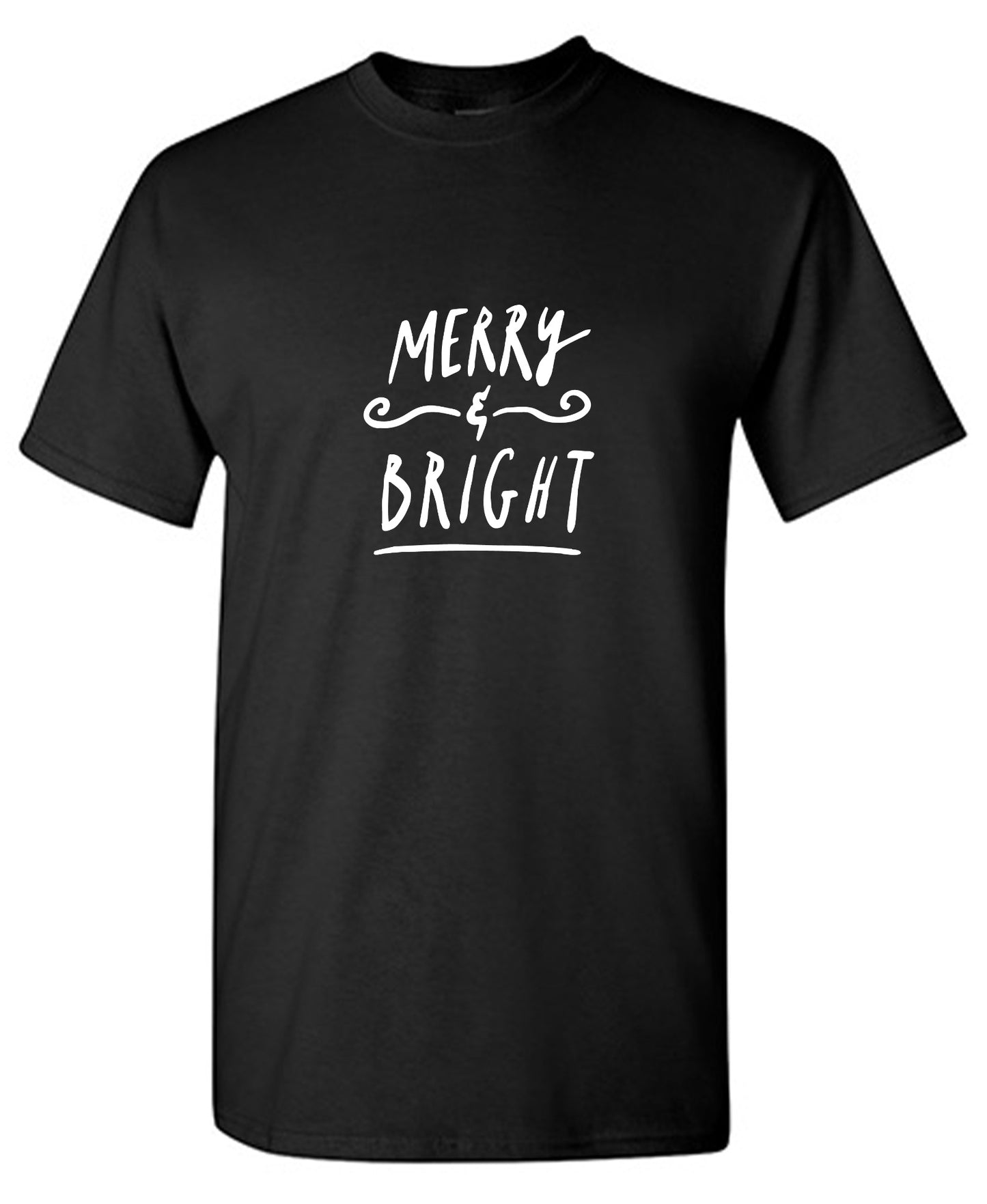 Funny T-Shirts design "Merry And Bright Christmas T-Shirt - Tall Tee"