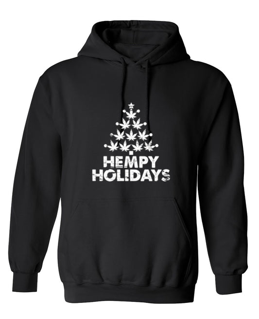 Funny T-Shirts design "Hempy Holidays - Hoodie"