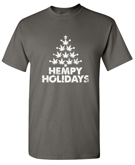 Funny T-Shirts design "Hempy Holidays"