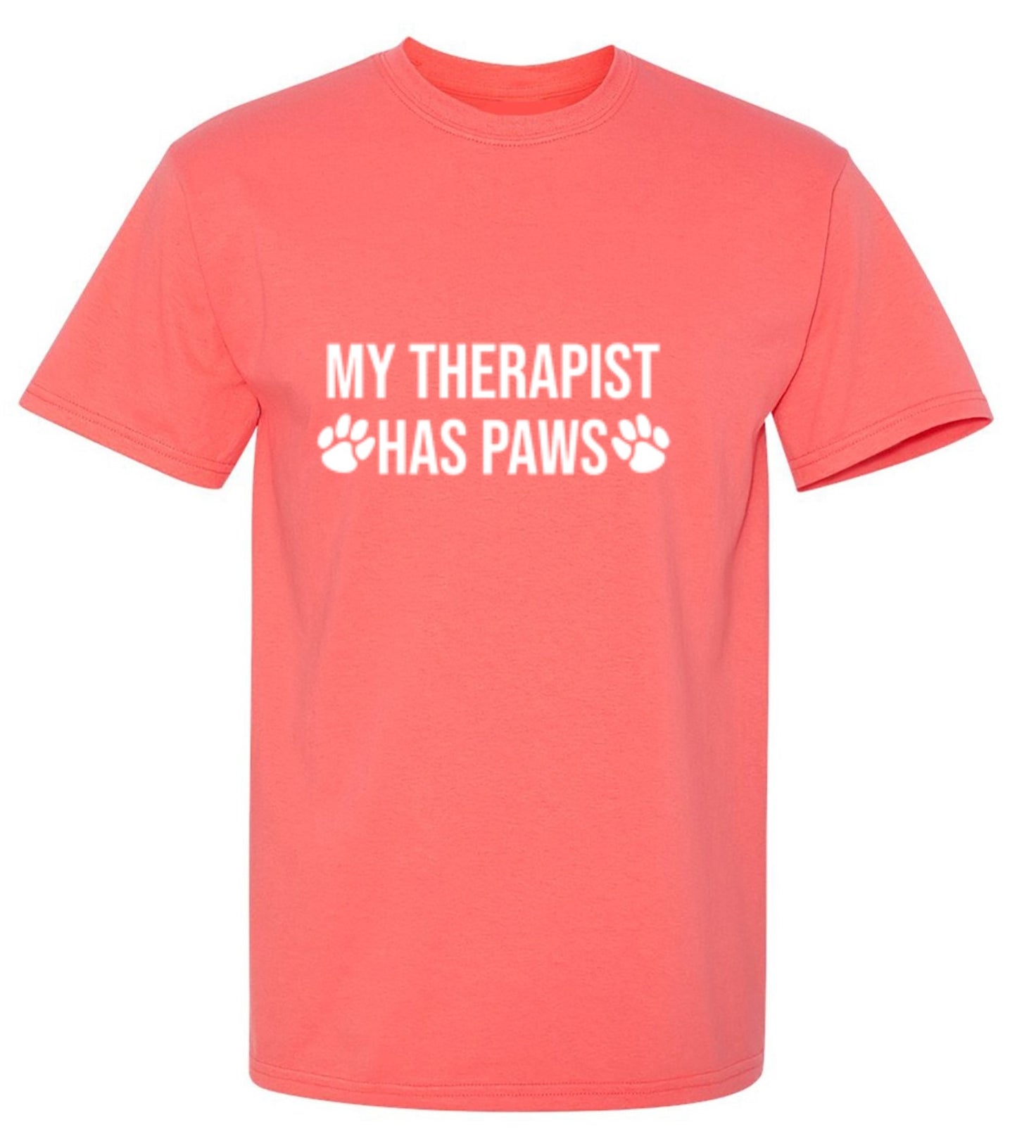 Funny T-Shirts design "My Therapist Has Paws"