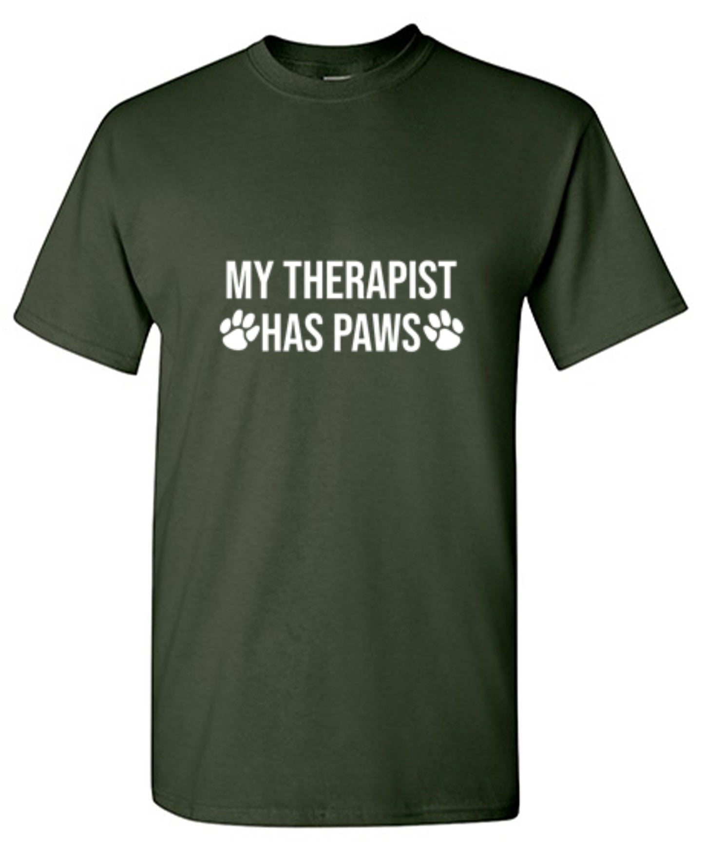 Funny T-Shirts design "My Therapist Has Paws"