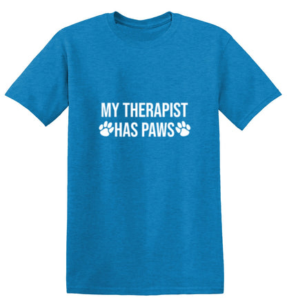 Funny T-Shirts design "My Therapist Has Paws"