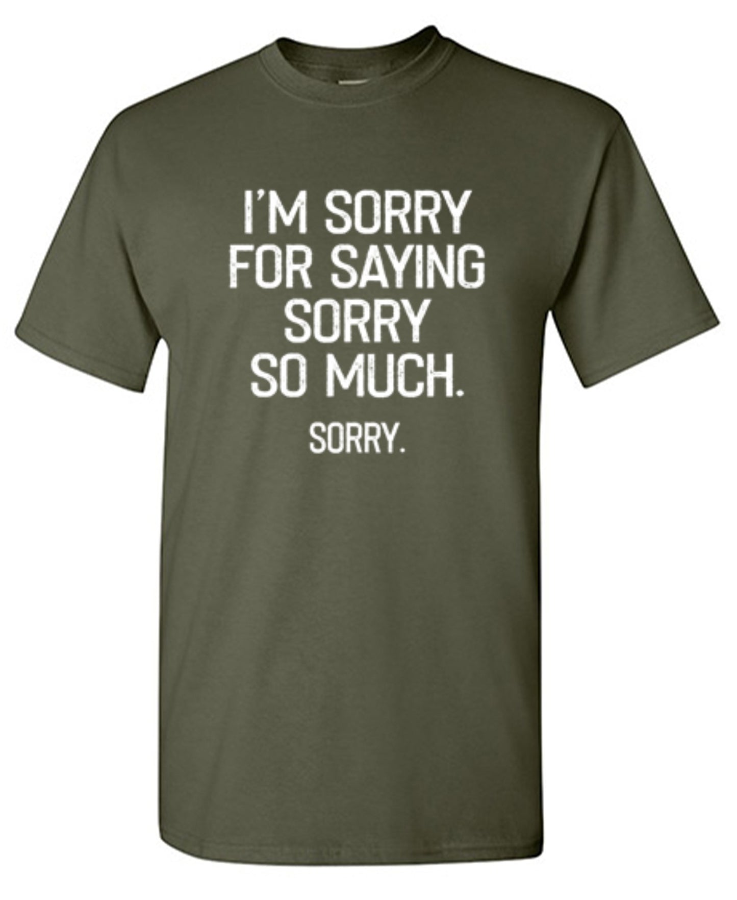 Funny T-Shirts design "I'm Sorry For Saying Sorry So Much Sorry"