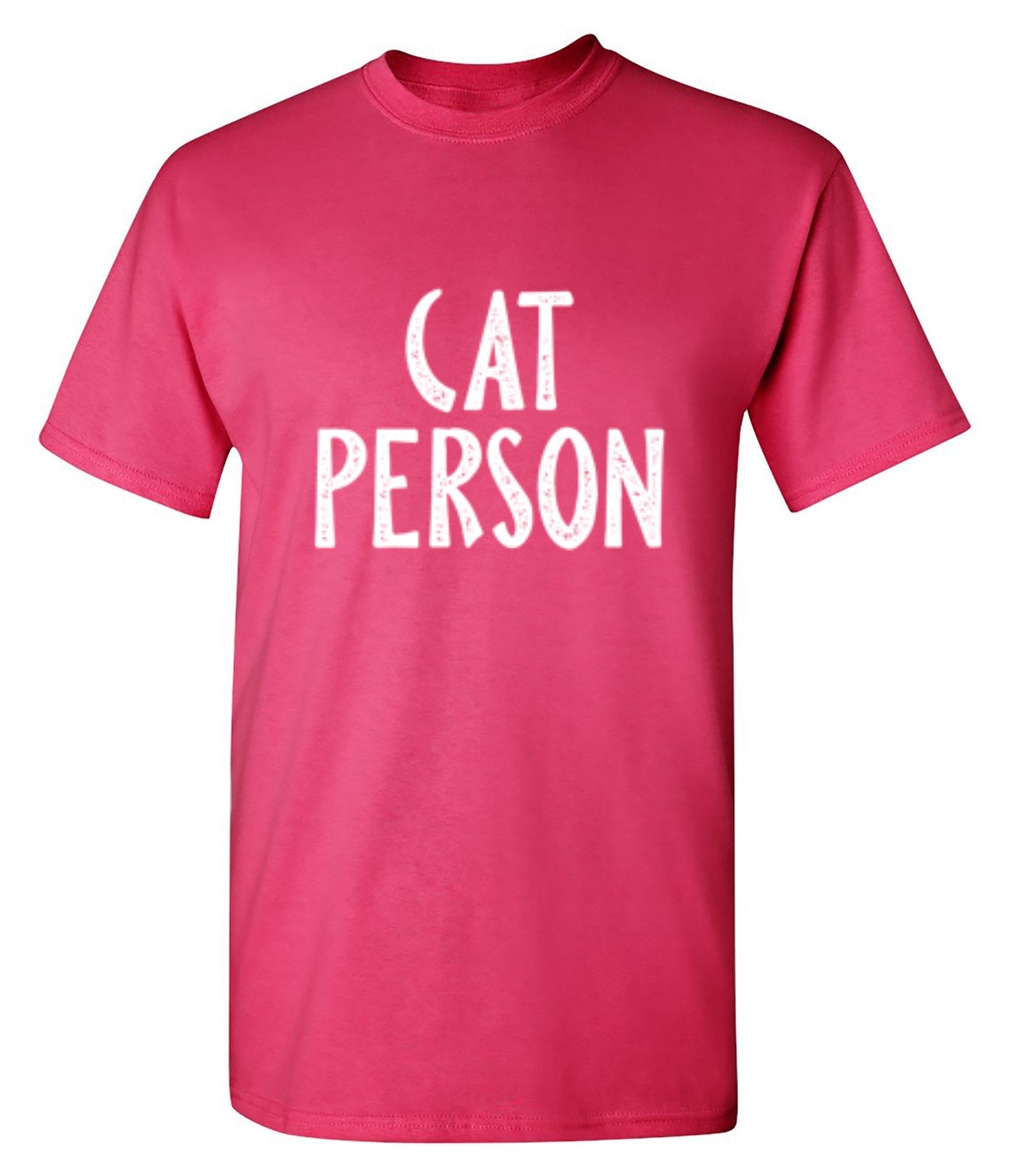 Funny T-Shirts design "Cat Person - Ring Spun Tee"