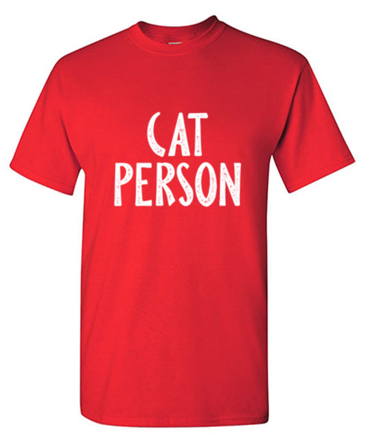 Funny T-Shirts design "Cat Person"