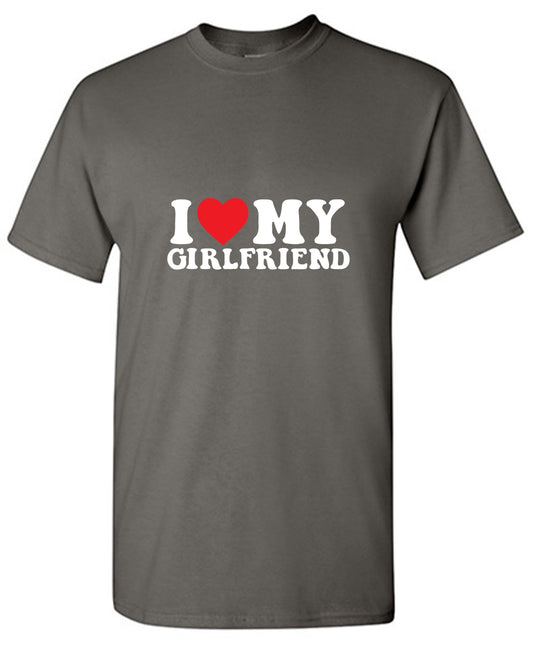 Funny T-Shirts design "I Love My Girlfriend T-Shirt - Youth"