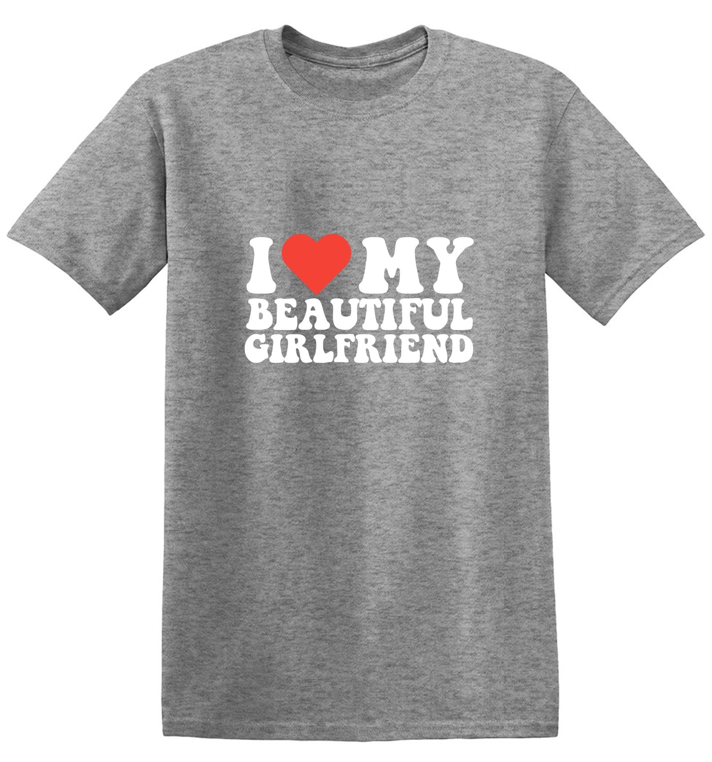 Funny T-Shirts design "I Love My Beautiful Girlfriend T-Shirt"