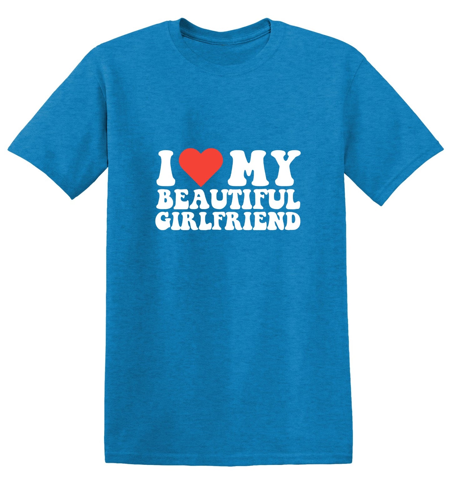 Funny T-Shirts design "I Love My Beautiful Girlfriend T-Shirt"