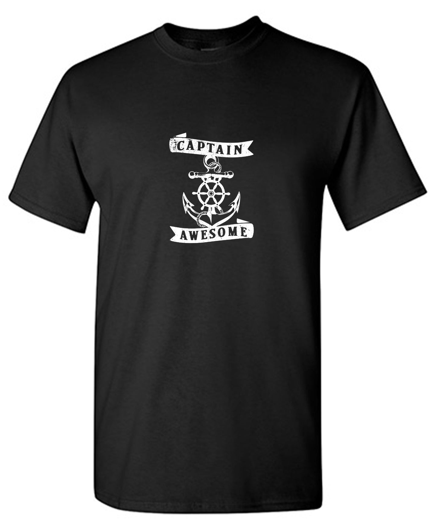 Funny T-Shirts design "Captain Awesome T-Shirt for Men - Youth"