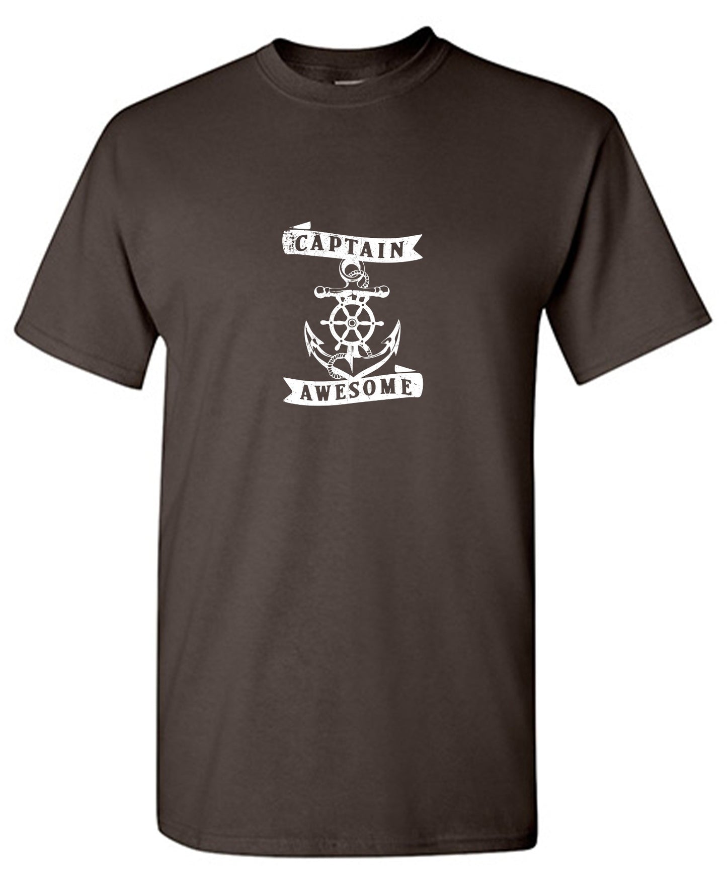 Funny T-Shirts design "Captain Awesome T-Shirt for Men - Youth"
