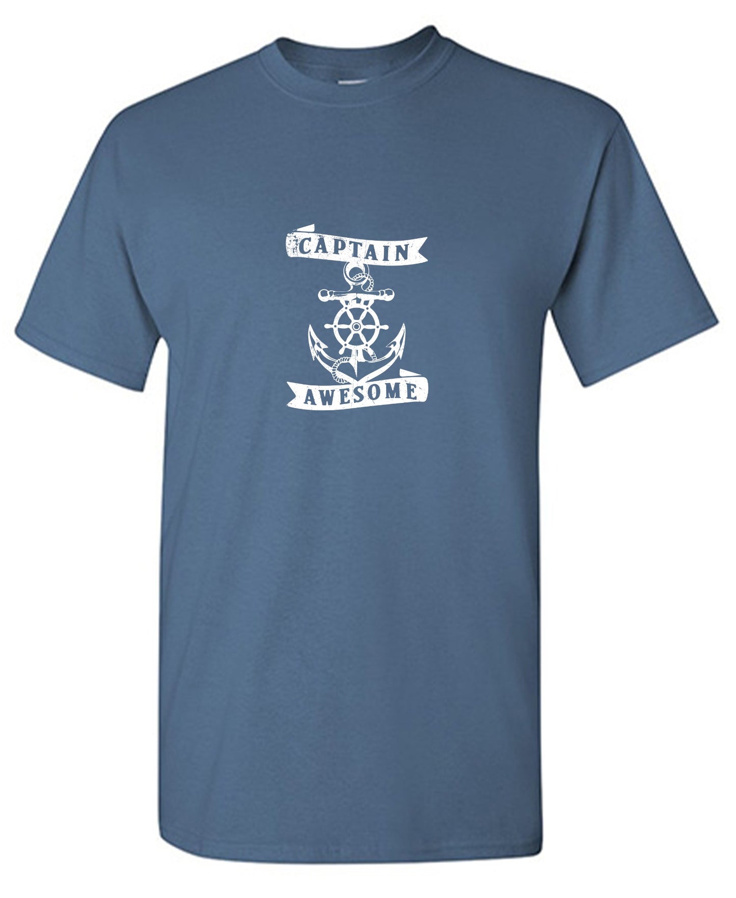 Funny T-Shirts design "Captain Awesome T-Shirt for Men"