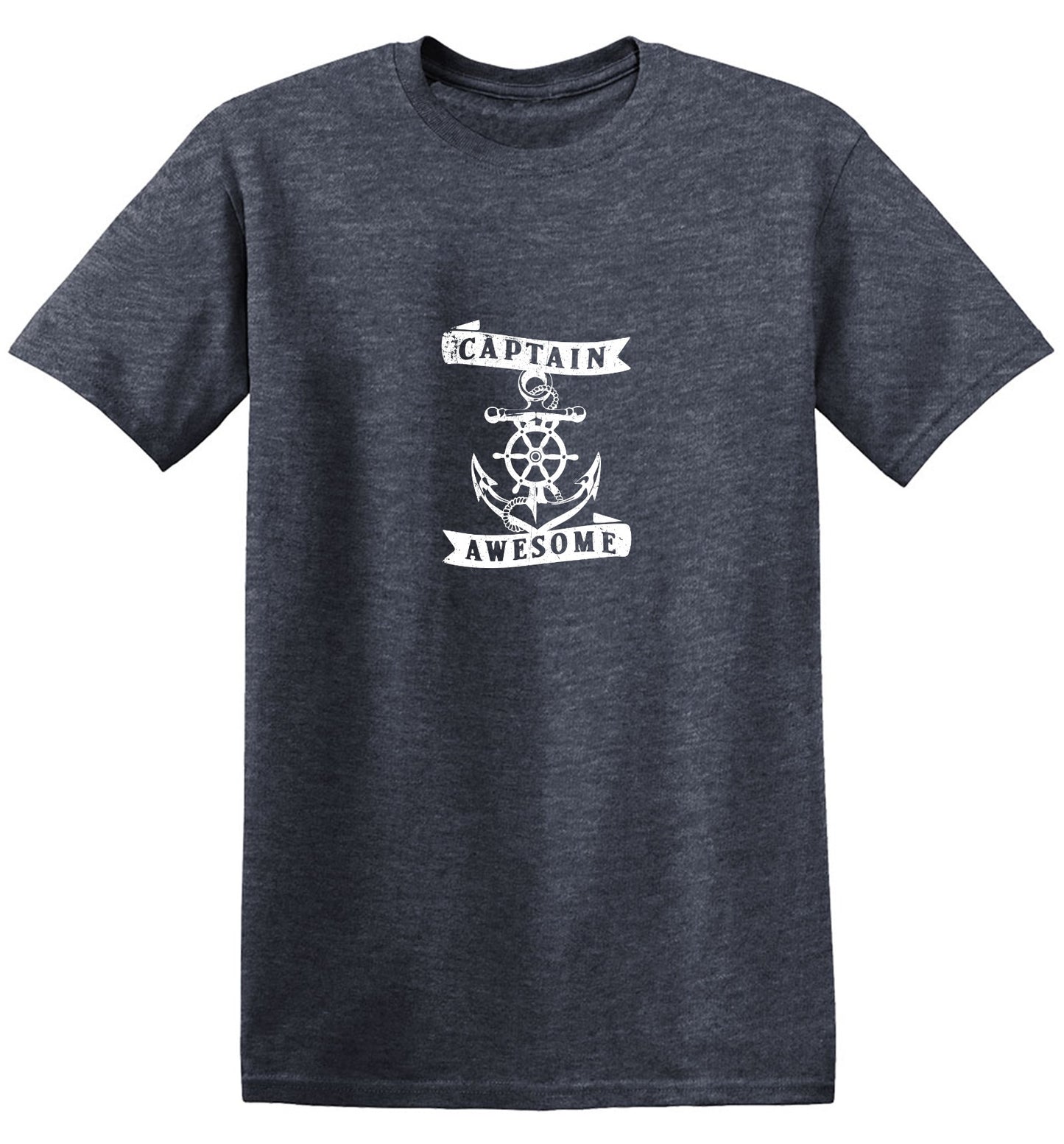 Funny T-Shirts design "Captain Awesome T-Shirt for Men - Youth"