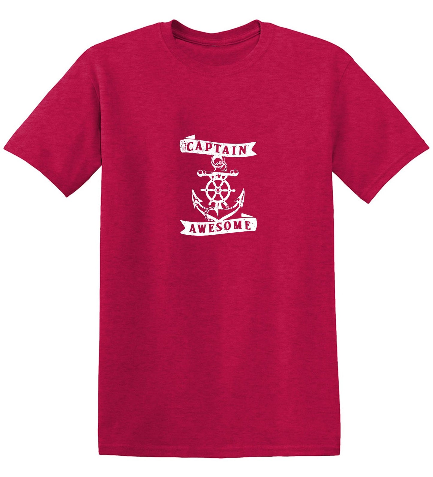 Funny T-Shirts design "Captain Awesome T-Shirt for Men - Youth"