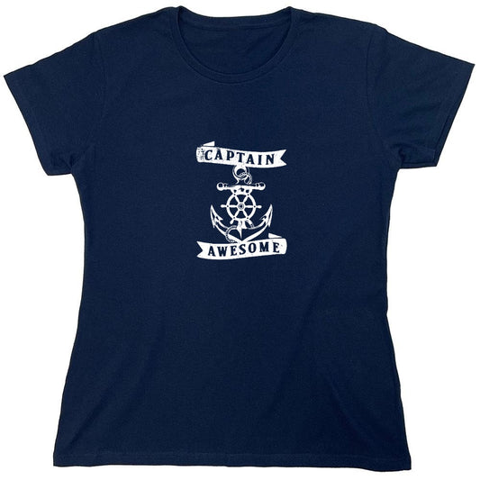 Funny T-Shirts design "Captain Awesome T-Shirt for Men - Womens"