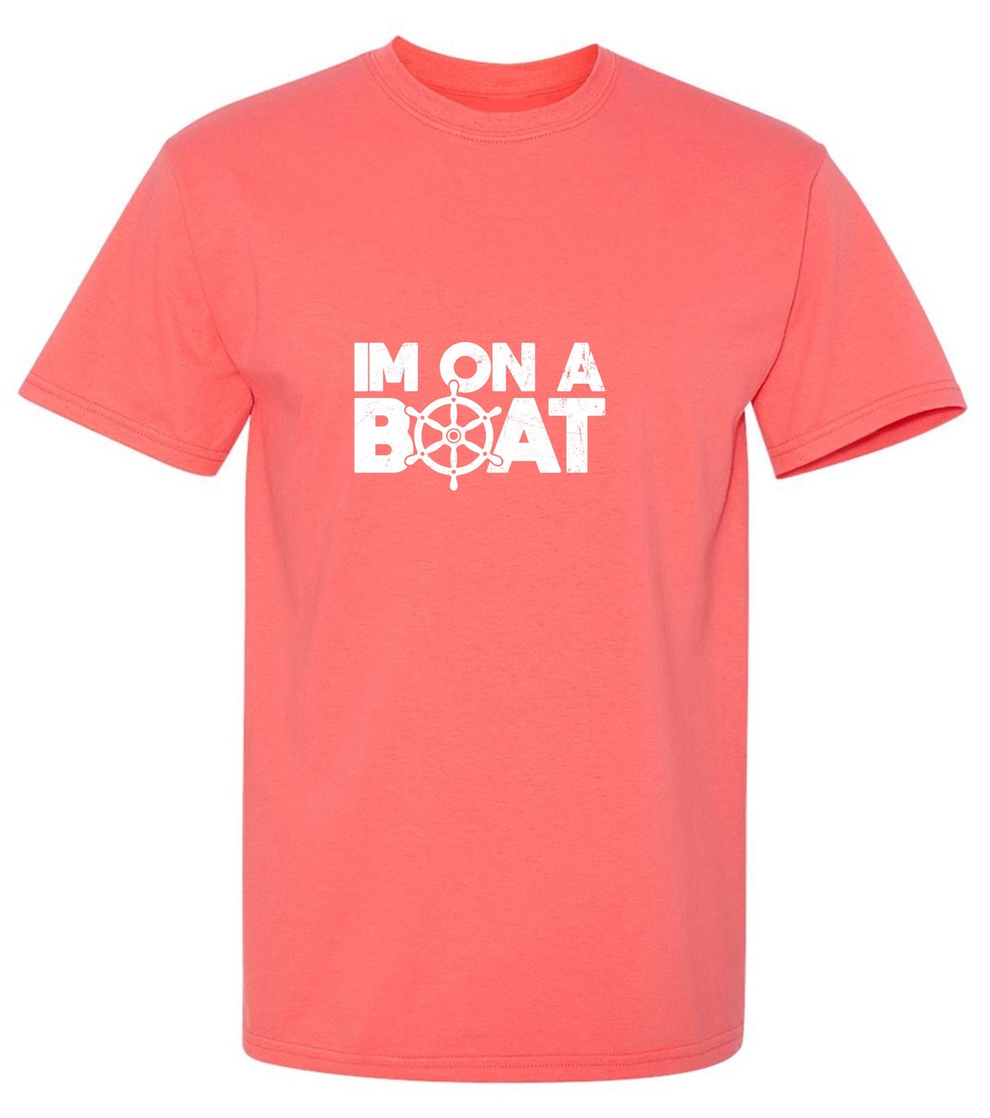 Funny T-Shirts design "I am on a Boat, Mens T-Shirt - Tall Tee"