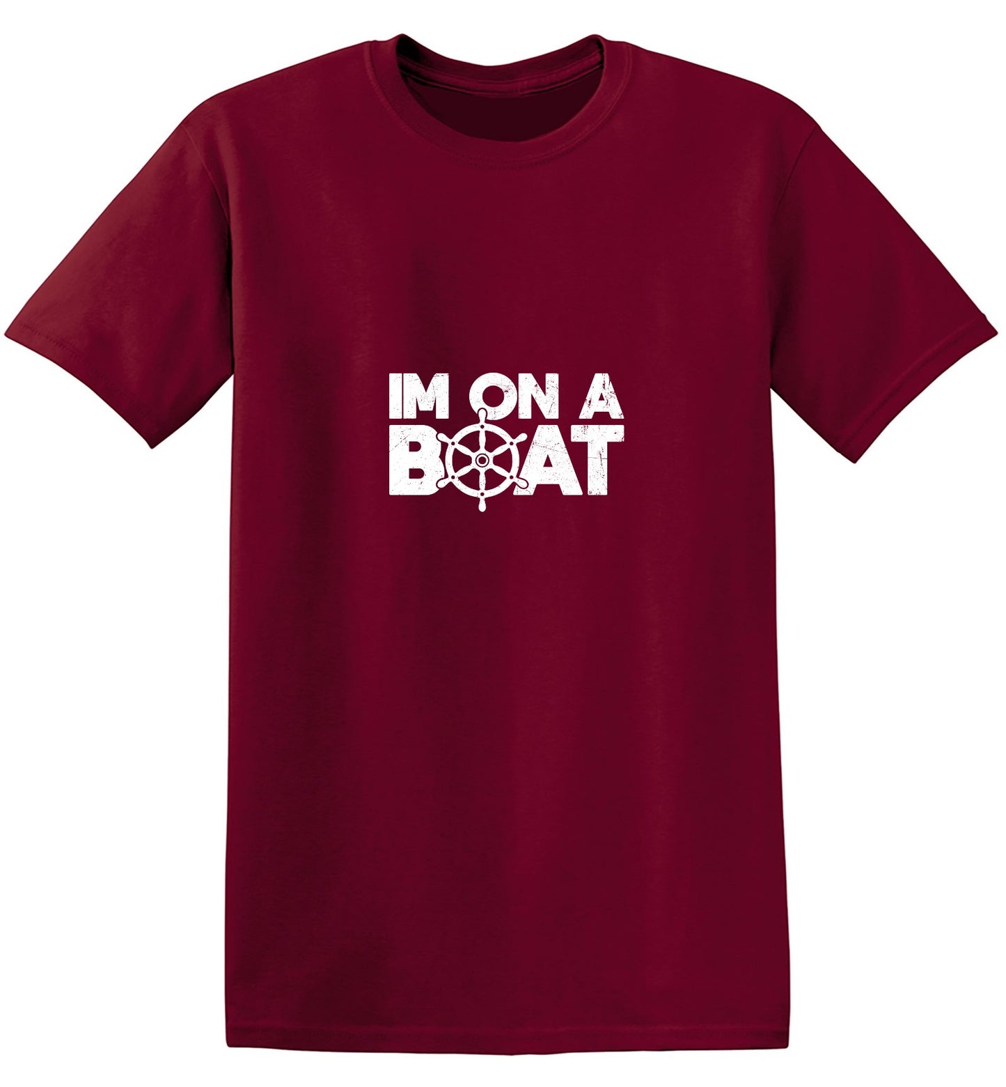 Funny T-Shirts design "I am on a Boat, Mens T-Shirt - Tall Tee"