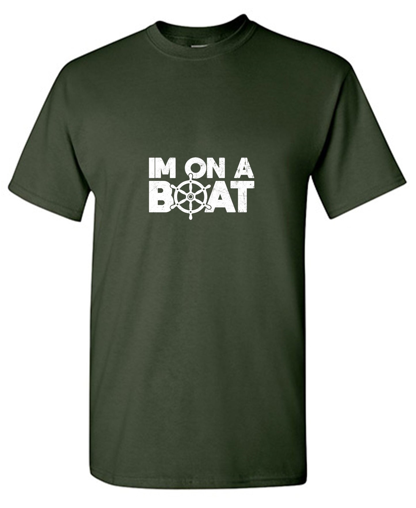 Funny T-Shirts design "I am on a Boat, Mens T-Shirt - Youth"