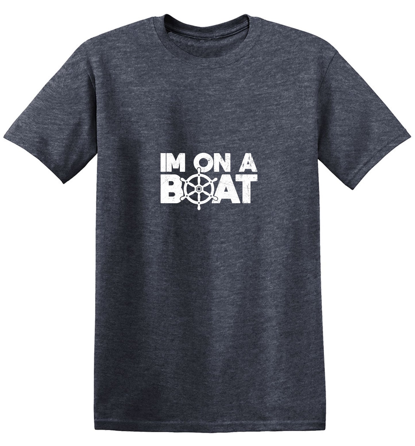Funny T-Shirts design "I am on a Boat, Mens T-Shirt - Youth"