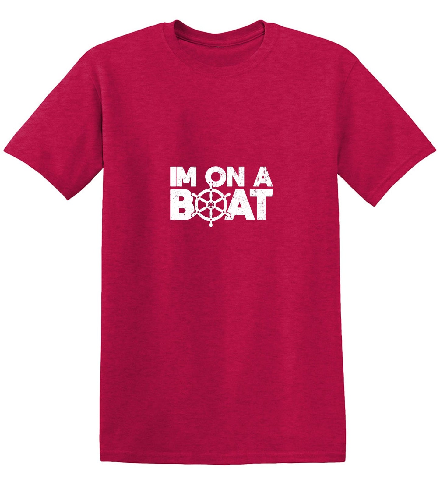 Funny T-Shirts design "I am on a Boat, Mens T-Shirt - Youth"
