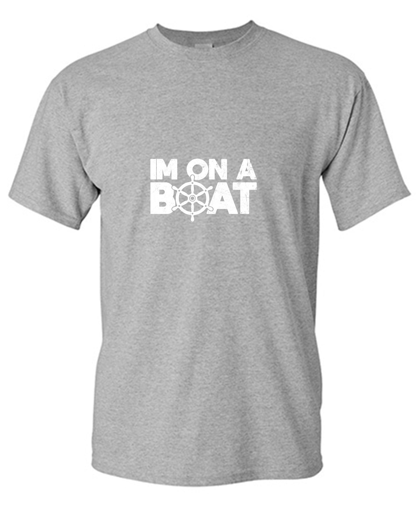 Funny T-Shirts design "I am on a Boat, Mens T-Shirt - Youth"