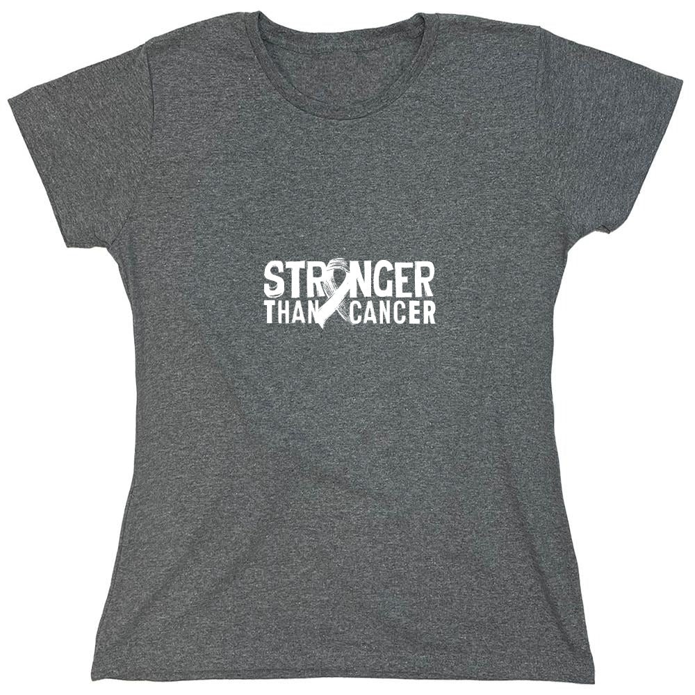 Funny T-Shirts design "Stronger Than Cancer, Mens T-Shirt - Womens"