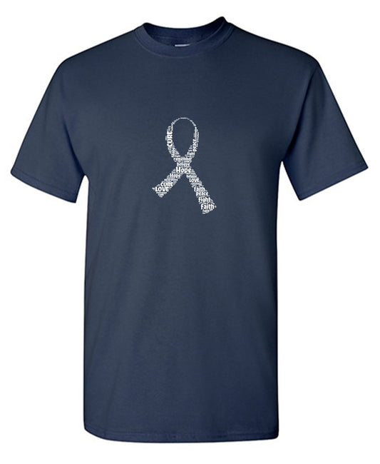 Funny T-Shirts design "Cancer Support Ribbon, Graphic T-Shirt"