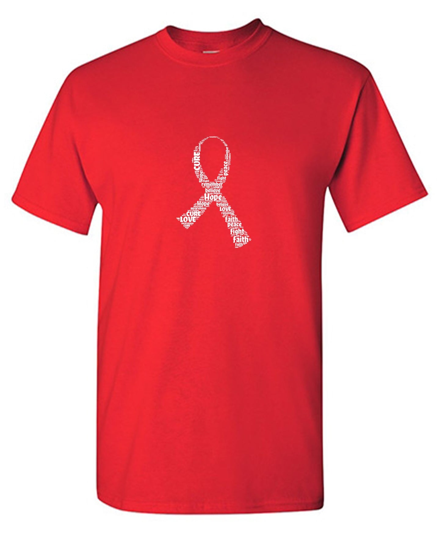 Funny T-Shirts design "Cancer Support Ribbon, Graphic T-Shirt"