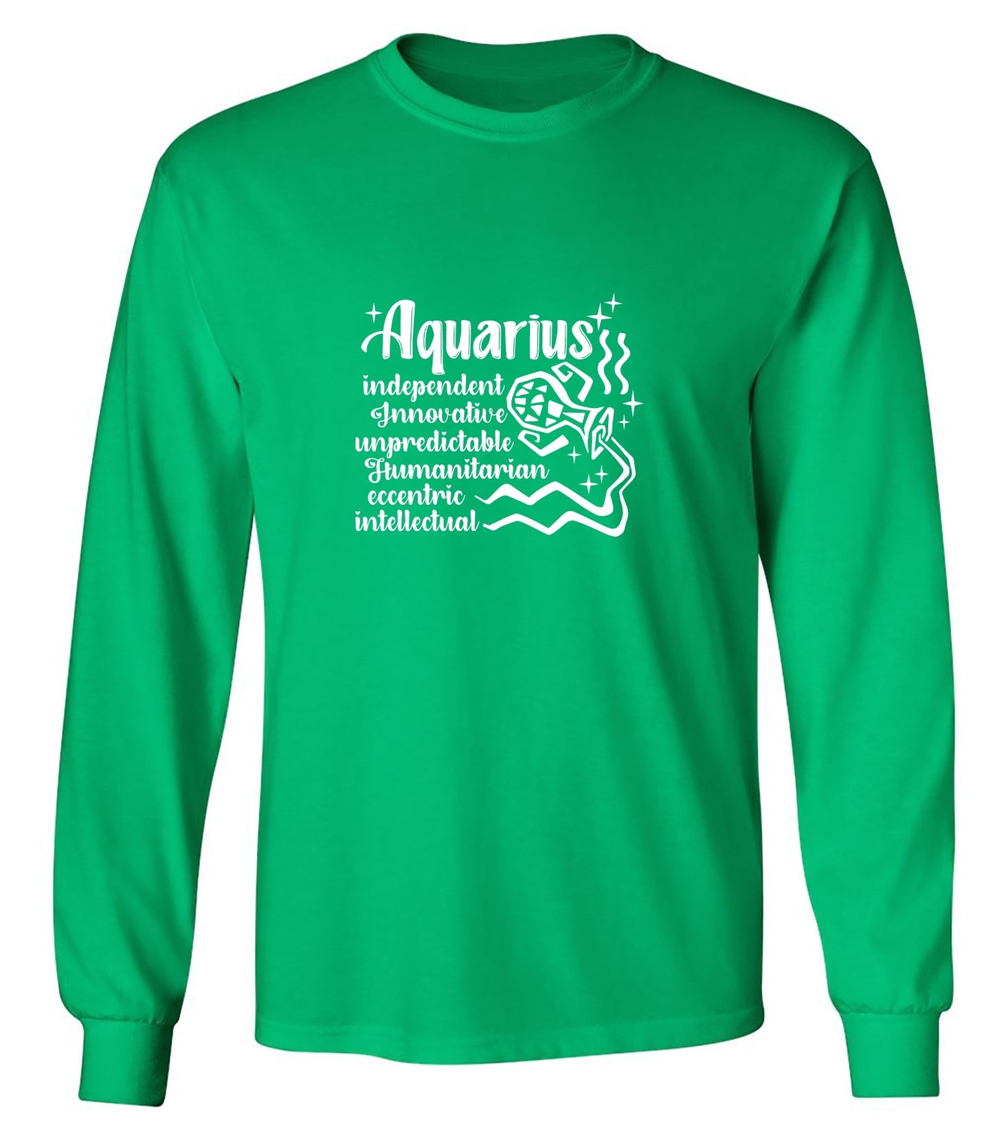 Funny T-Shirts design "AQUARIUS T-Shirt - Long Sleeve"